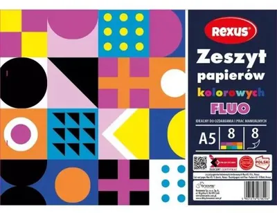 Produktbild von Beniamin Bastelpapier Block FLUO A5 8 Blatt