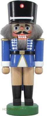 Produktbild von Nussknacker Husar blau Höhe 17cm NEU