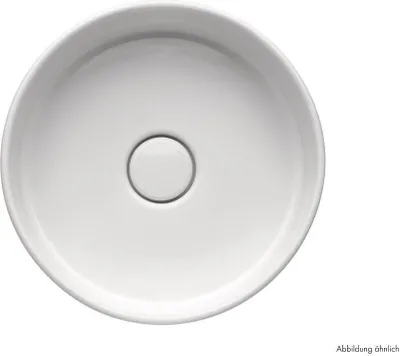 Produktbild von systemceram Aufsatzwaschbecken PATERA 40 - NIGRA - mit keramischer Abdeckung / Spüle / Becken