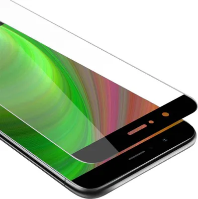 Produktbild von Cadorabo Panzerfolie für Honor V9 Schutzfolie in Schwarz Vollbild Folie Tempered Display Schutzglas