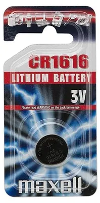 Obrázok produktu pre Maxell CR1616, Batéria na jedno použitie, CR1616, Lithium-Manganese Dioxide (LiMnO2), 3 V, 1 kusov, 55 mAh