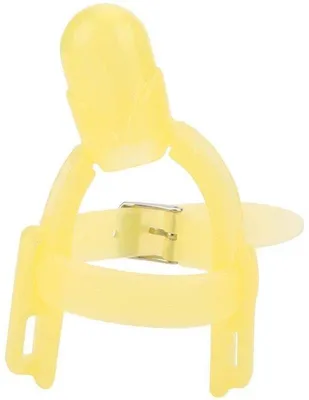 Produktbild von Silikonische Fingerbeschutzung - Verstellbarer Fingerreiniger - Fingerbeschutzung - Baby Fingerreiniger - Zahnschmerzlichtung - Größe 14,5 x 1,5 cm - Baby Fingerreiniger für Zahnschmerz