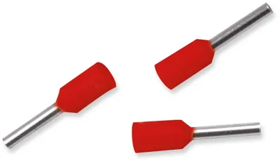 Immagine prodotto di Ghiere 1,50 mm², lunghezza 8 mm, rosso, 50 pezzi