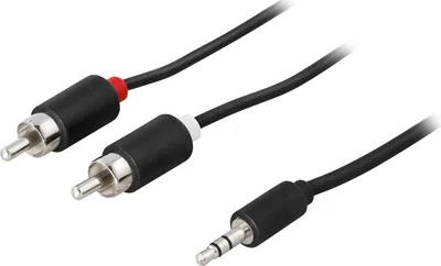 Immagine prodotto di DELTACO cavo audio 3,5 mm ha - 2xRCA ha 3 m, nero