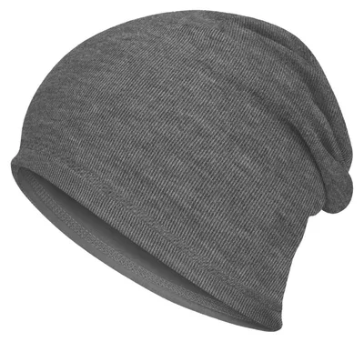 Immagine prodotto di Berretto da uomo e da donna, taglia unica, grigio chiaro-grigio, traspirante, morbido, berretto tipo beanie, ideale per attività sportive all'aperto