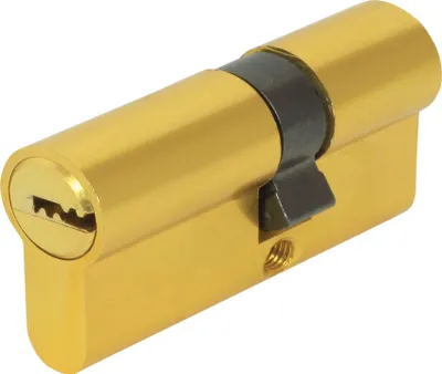 Produktbild von DOMINO Profilzylinder Schließzylinder HOMER 31/36 Zylinderschloss | Türschloss | Schloss mit 5 Schlüsseln | Einsteckschloss | Haustür-Schloss | Gold |