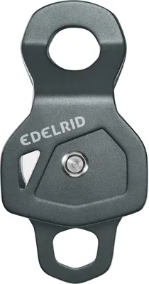 Seilrolle "Pike Rescue Double" von Edelrid; grau; für Big Wall Klettern; mit Sicherheitsmechanismus.