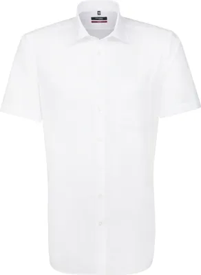 Image de Seidensticker BUSINESS Chemise Homme manches courtes Kent Regular Blanc 47