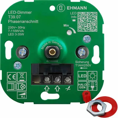 Produktbild von EHMANN Unterputz-Dimmer, Phasenanschnitt, 230V, 50Hz