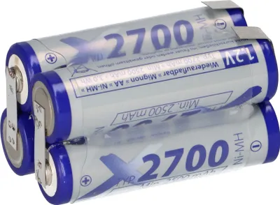 Produktbild von Akkupack 4,8V 2700mAh F2x2 Zelle AA LF Z-Form