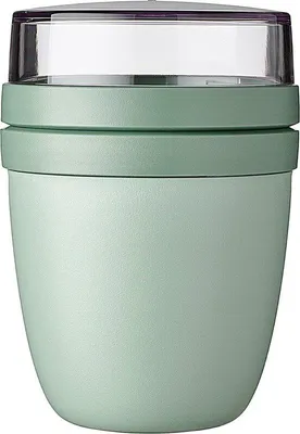 Immagine prodotto di Famanu Lunchpot Ellipse: Contenitore pratico per yogurt e cereali, capacità 500 ml + 200 ml