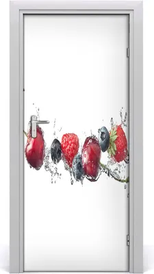 Produktbild von Tulup Türaufkleber 85x205 cm Dekorative Aufkleber Selbstklebend Wasserdichte Tapete Abnehmbar Schlafzimmer Wohnzimmer Wohnkultur - Beeren