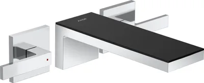Immagine prodotto di hansgrohe AXOR MyEdition Mélangeur de lavabo 3 trous, encastré, avec plaque, saillie 221mm, avec garniture découlement, 47080600, 47080600