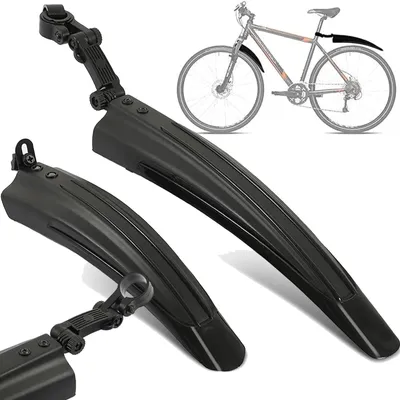 Produktbild von Fahrradschutzbleche Schutzblech Set 26 28 Zoll Vorder und Hinterrad universal Schwarz