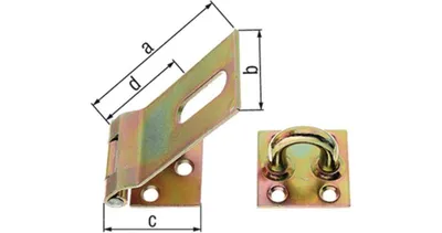 Obrázok produktu pre GAH-Alberts 348366, Oceľ, Elektricky galvanizovaný povlak, 10 kusov