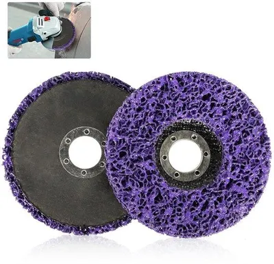 Image de Disques abrasifs CSD de 115 mm, lot de 2 - Kit de disques de nettoyage - Élimination de la rouille et du calamine - Pour l'oxydation et la peinture
