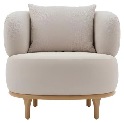 Produktbild von Stilvolles Sofa-Set Minimalistischer Stil Modernes Interieur Beige