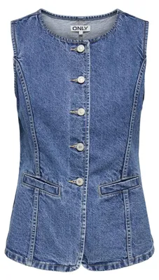 Immagine prodotto di Gilet da uomo ONLY Onlgiulina, modello S/L, colore denim, collezione Noos