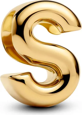 Zdjęcie produktu dla Pandora Charm Ladies Letter S Alphabet 14k Gold Plated 763965C00