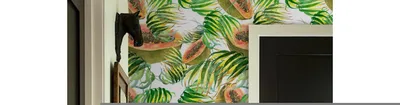 Produktbild von Coloray Fototapete 416x254 cm Vlies-Fototapete - Papaya-Frucht
