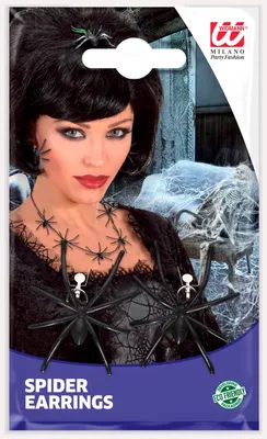 Immagine prodotto di Orecchini da strega - ragni - Halloween - 2 pz