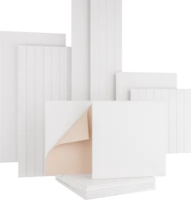 Produktbild von AKUSTIKO Akustikpaneele Selbstklebend 60x60cm - 1 Stück Weiß Akustik Wandpaneele Schallschutz & Raumakustik Panels Filz 9mm Hexim Decken- & Wandverkleidung Akustikdetail Raum (0.36m²)