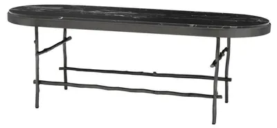 Produktbild von Casa Padrino Luxus Couchtisch Bronze / Schwarz 130 x 45 x H. 45,5 cm - Luxus Möbel