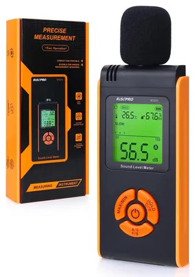 Schallpegelmesser 30–130 dB, digitales LCD-Display, inkl. Batterien