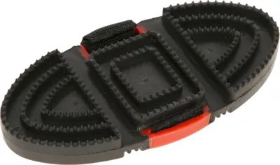 Produktbild von Kerbl Covalliero Striegel Flex 3 rot-schwarz, Größe:16 x 10 cm
