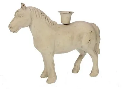 Imagen del producto de Soporte para velas "Meander", color crema, 15x6x11 cm