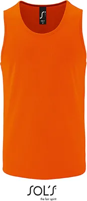 Produktbild von SOLs 02073 | Herren Sports Tank Top Sporty - Farbe: Neon Orange - Größe: XL