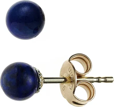 Produktbild von JOBO Ohrstecker 585 Gold Gelbgold 2 Lapislazuli Ohrringe