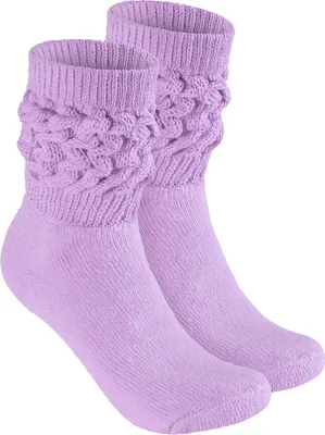 Image de Chaussettes BRUBAKER Slouch - Chaussettes de sport pour femmes, lilas, taille 39-42, 1 paire