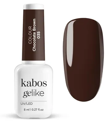 Productafbeelding van Kabos UV UV/LED Nagellak Hybride lak Gelike 035 Chocolate Brown 8ml