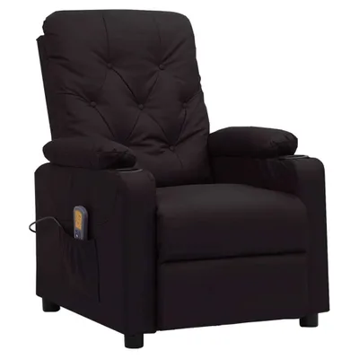 Image de Fauteuil de massage Noir Similicuir