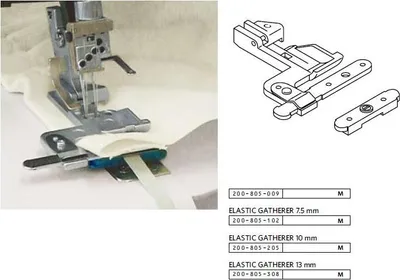 Obrázok produktu pre Pätka na všívanie gumy 200805009 JANOME