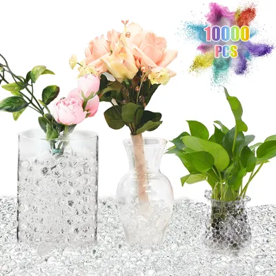 Produktbild von Wasserperlen Gelperlen Waterbeads 10.000 Stück transparent für Wohnung, Party oder Vase mit Blumen