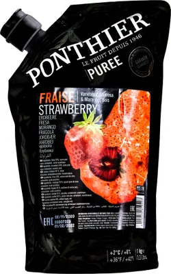 Produktbild von Food-United ERDBEEREN PÜREE Camarossa-Mara-des-Bois-Beeren von Ponthier 2x 1KG