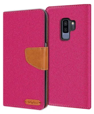Immagine prodotto di Custodia per cellulare Samsung Galaxy S9+ custodia portafoglio flip cover protettiva copertura in tessuto