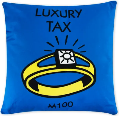 Produktbild von Excelsa Dekoratives Kissen Monopoly 45x45 cm Baumwolle Blau