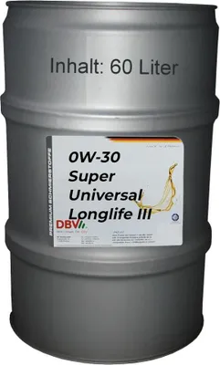 Produktbild von DBV 0W-30 Super-Universal Longlife III 60-Liter-Fass
