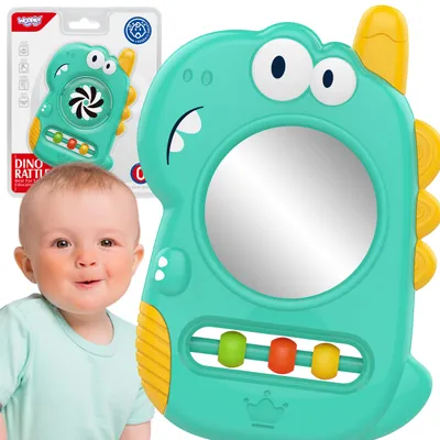 Image de WOOPIE BABY : Jouet sensoriel, mordilleur, miroir dinosaure