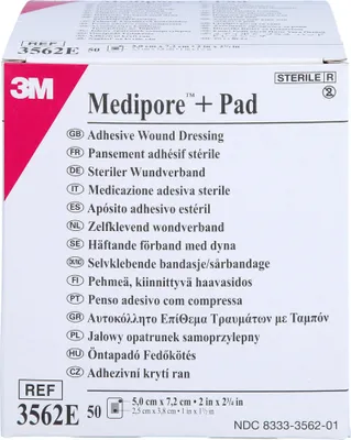 Produktbild von Medipore plus Pad steriler Wundverband 3562E, 50 St VER