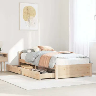 Produktbild von Möbel Massivholzbett ohne Matratze 75x190 cm Kiefernholz - Polsterbett 3301672