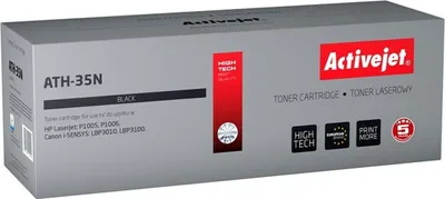 Produktbild von Activejet ATH-35N Tonerkartusche (Ersatz für HP 35A CB435A, Canon CRG-712; Höchste; 1800 seiten; schwarz), 1500 Seiten, Schwarz, 1 Stück(e)