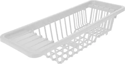 Produktbild von Abtropfgestell für Spülbecken von Excellent Houseware, Kunststoff, 45 x 16 x 10 cm, weiß