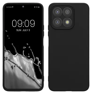 Produktbild von kwmobile Slim Case kompatibel mit Honor X8a Hülle - Handyhülle aus Silikon in Schwarz