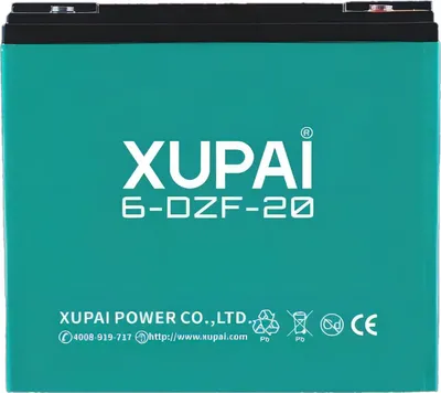 A teal colored battery with white text and logos.