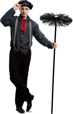 Immagine prodotto di Costume da spazzacamino da uomo, costume di carnevale nero