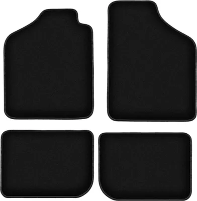 Immagine prodotto di Tappetini in velluto per Fiat Uno (1983-2001, hatchback) neri, set 4 pz, con fissaggi
